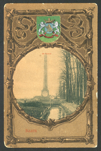 16831 Gezicht op de gedenknaald ter herdenking van de Slag bij Quatre-Bras (B) aan de Torenlaan te Soestdijk (gemeente ...